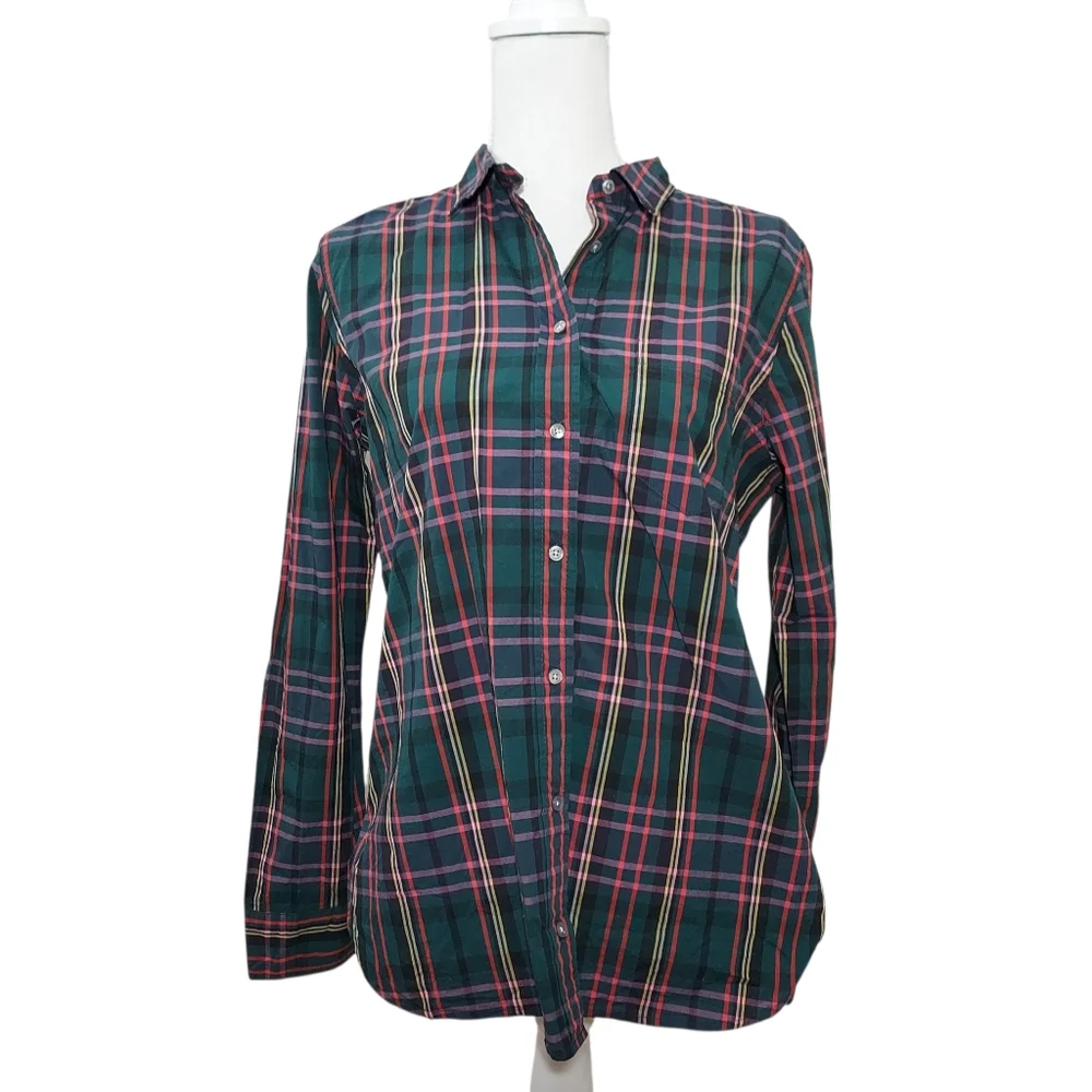 J. Crew Classic Tartan Button Down Shirt 10
